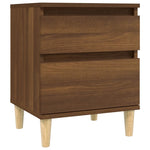 Bedside Cabinets 2 pcs Brown Oak 40x35x50 cm - Bargainia.com - 