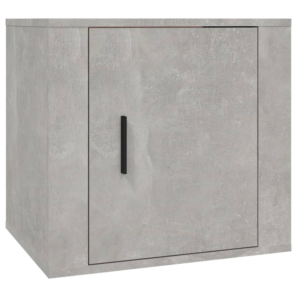 Bedside Cabinets 2 pcs Concrete Grey 50x39x47 cm - Bargainia.com - 