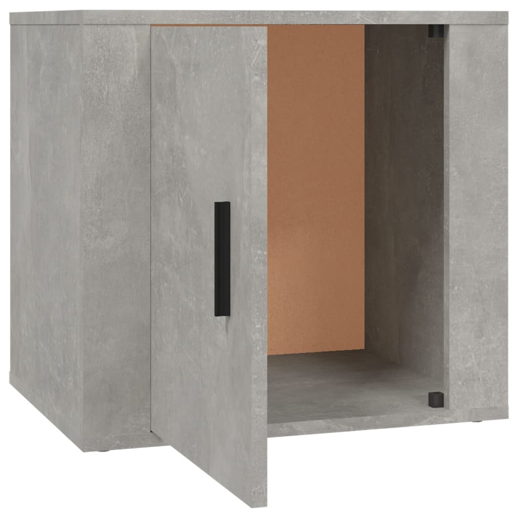 Bedside Cabinets 2 pcs Concrete Grey 50x39x47 cm - Bargainia.com - 