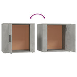 Bedside Cabinets 2 pcs Concrete Grey 50x39x47 cm - Bargainia.com - 