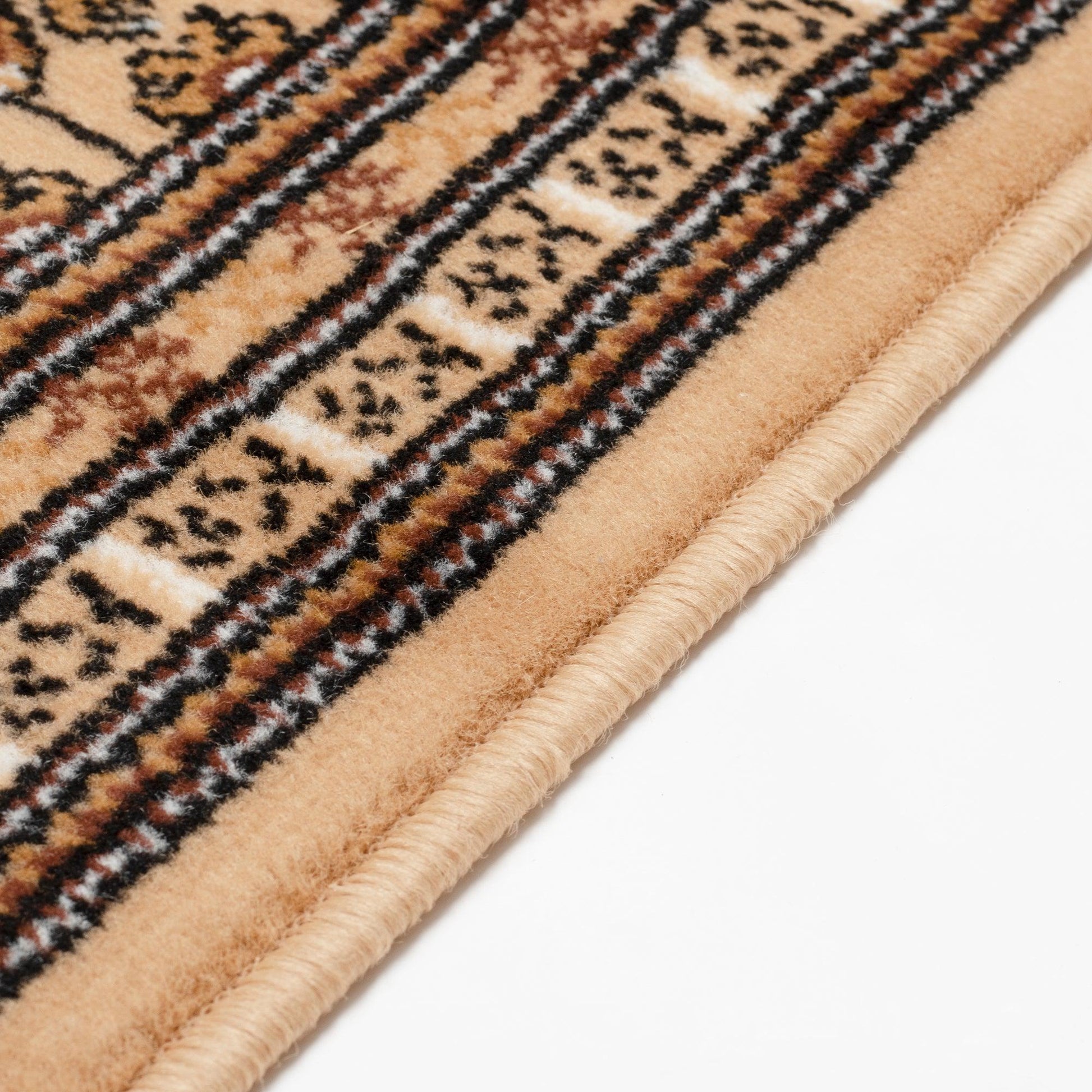 Beige Bokhara Hard Wearing Runner Mat - Texas Stair Runner Rug Masters