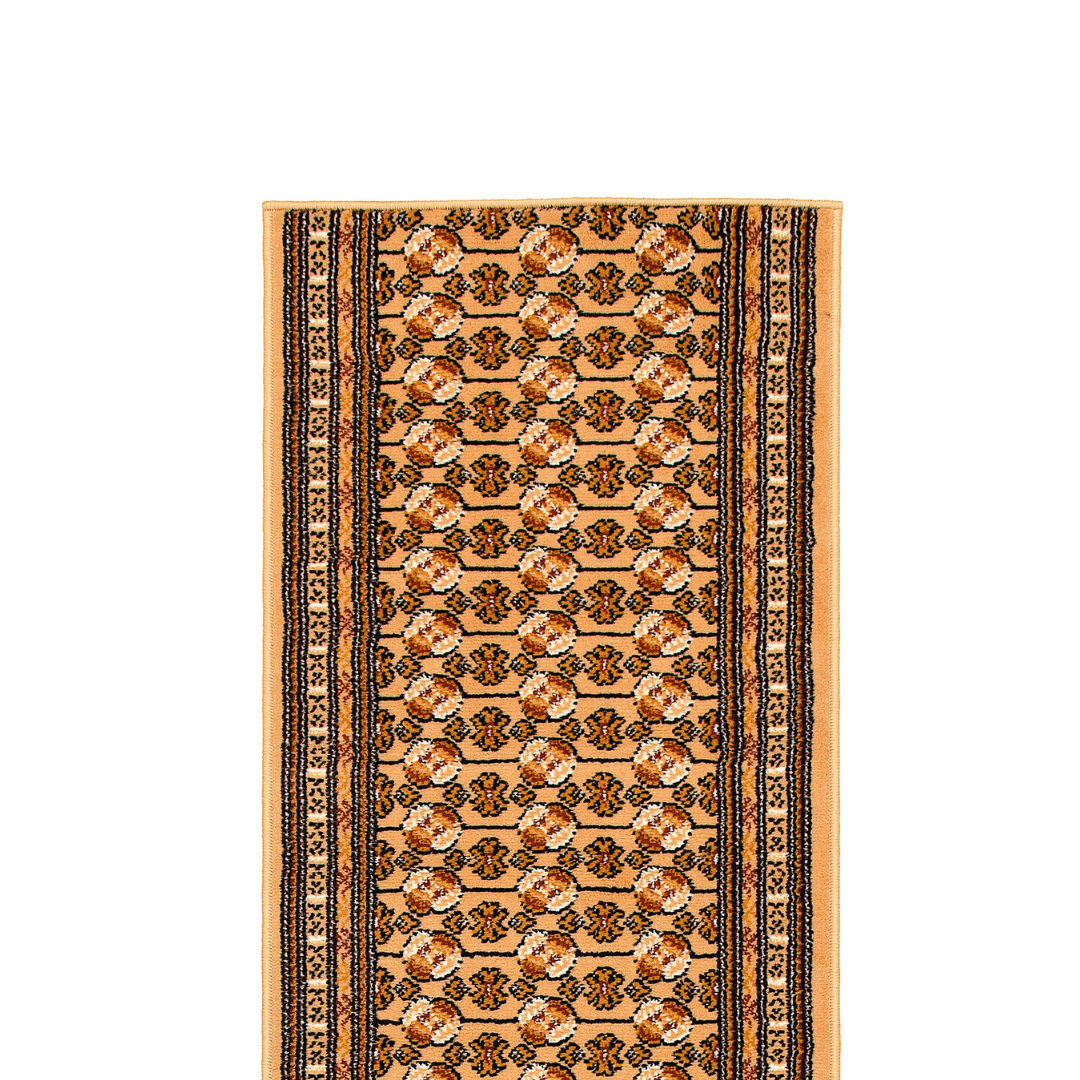 Beige Bokhara Hard Wearing Runner Mat - Texas - Bargainia.com - 