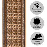 Beige Bokhara Hard Wearing Runner Mat - Texas - Bargainia.com - 