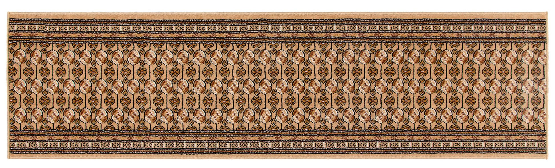 Beige Bokhara Hard Wearing Runner Mat - Texas Stair Runner Rug Masters