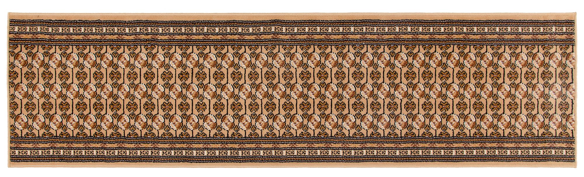Beige Bokhara Hard Wearing Runner Mat - Texas Stair Runner Rug Masters