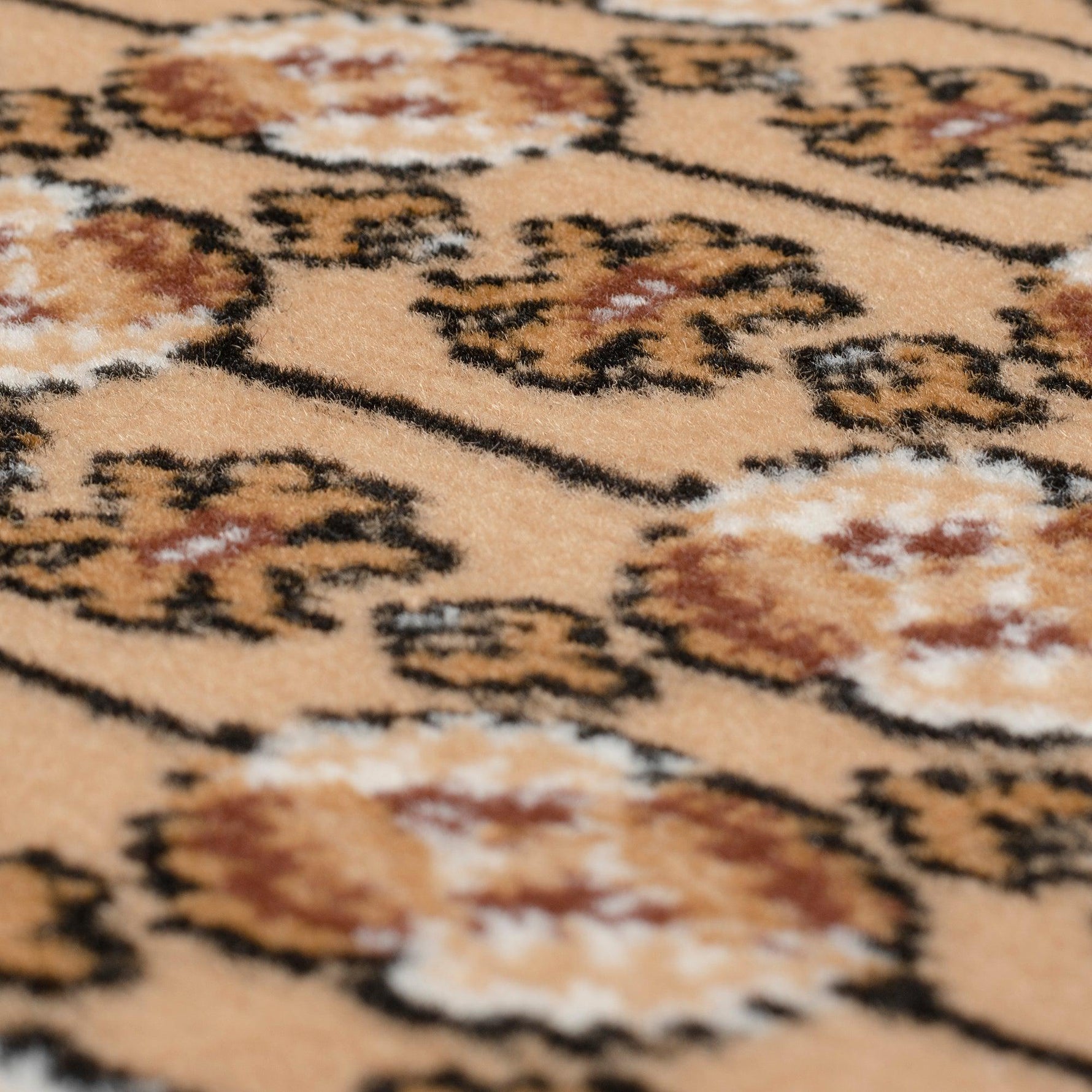 Beige Bokhara Hard Wearing Runner Mat - Texas - Bargainia.com - 