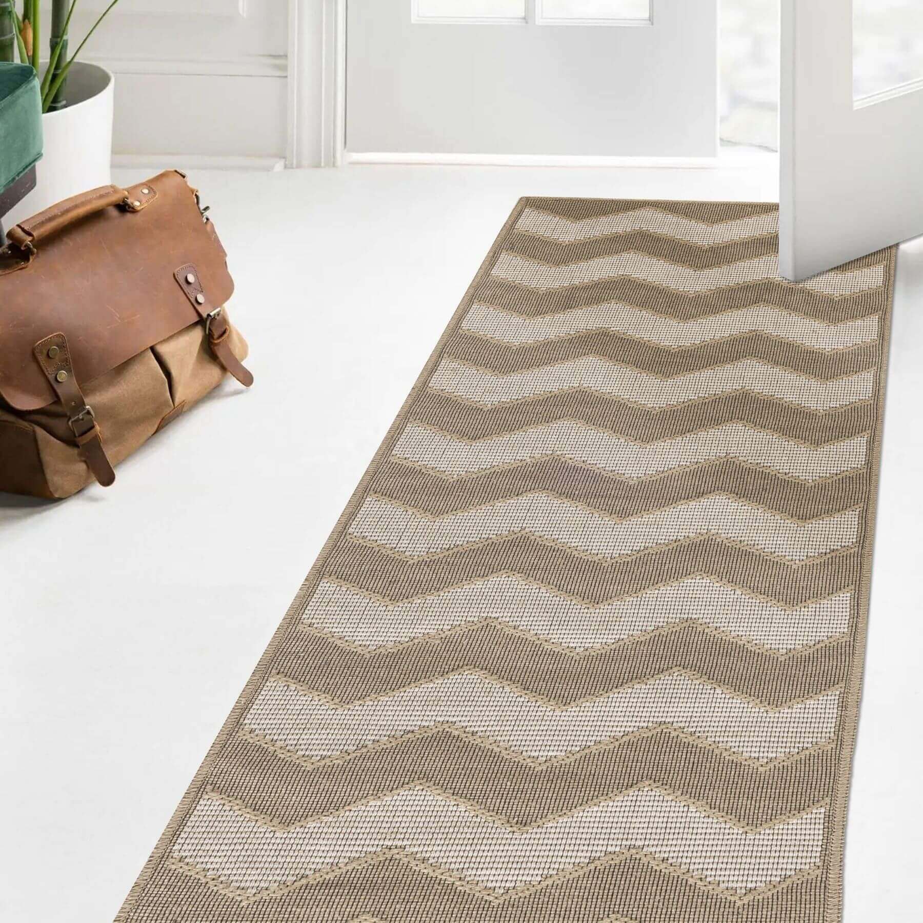 Beige Jute Looking Washable Rugs - Bargainia.com - 5060827256719 - JUT004004