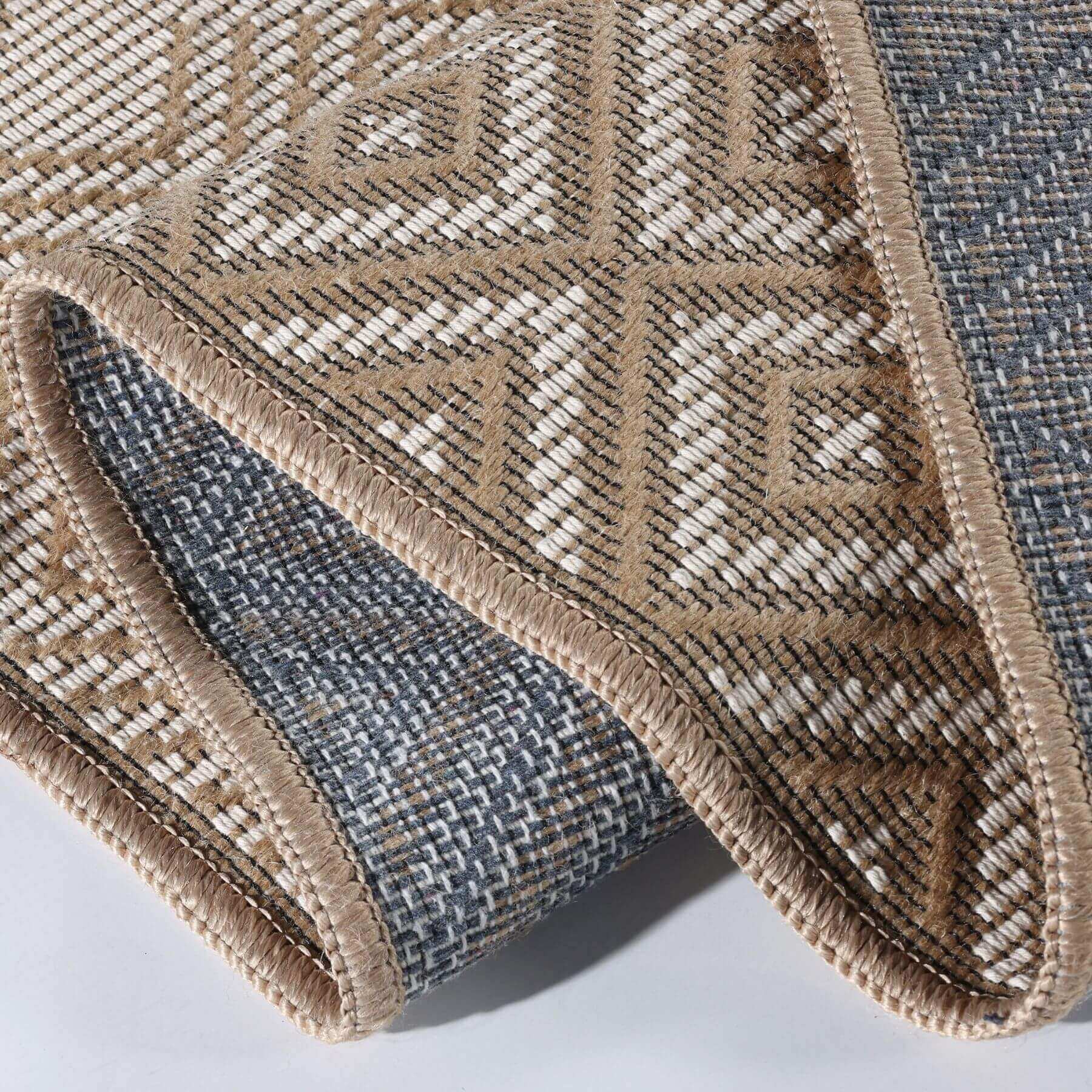 Beige Jute Looking Washable Rugs - Bargainia.com - 5060827256764 - JUT003003