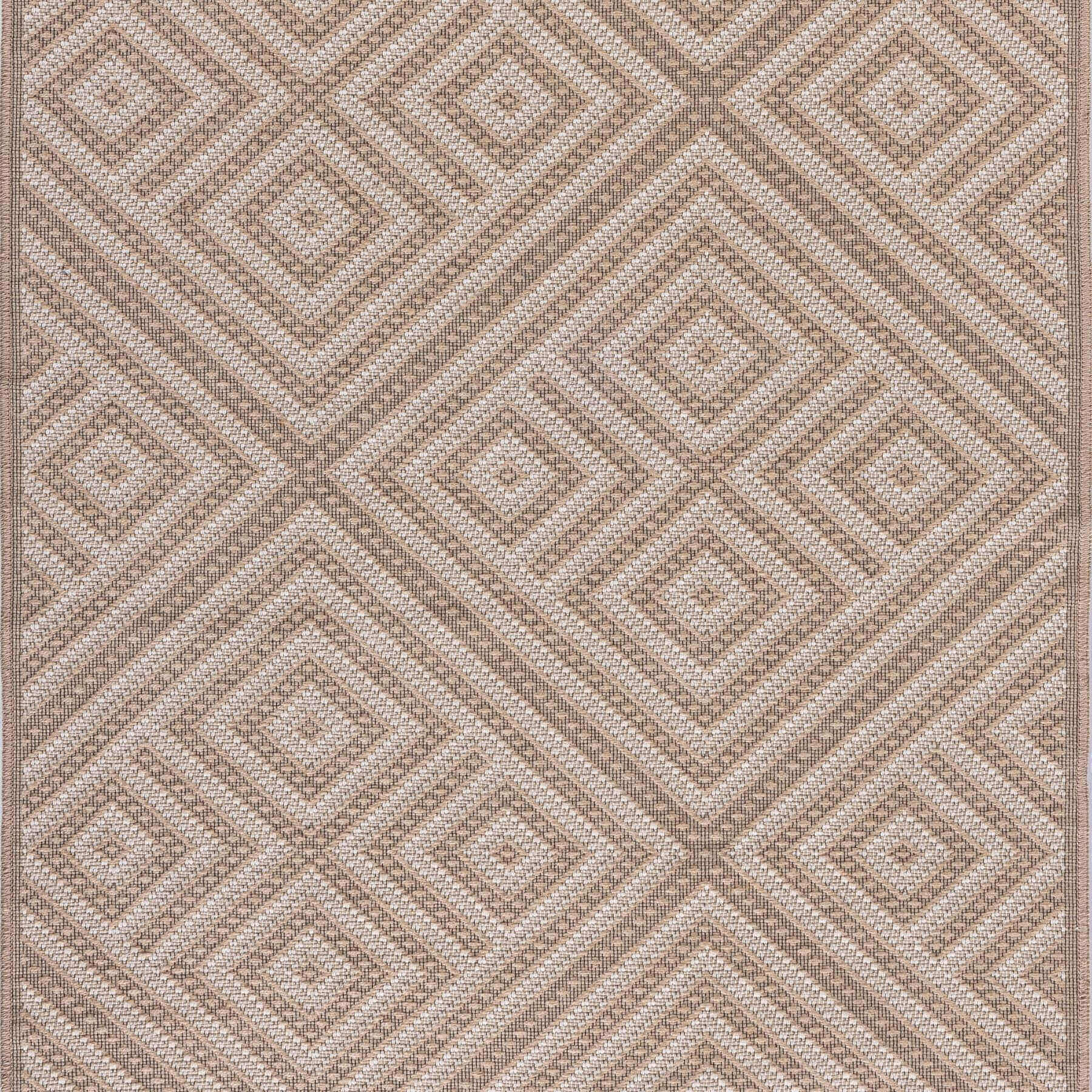 Beige Jute Looking Washable Rugs - Bargainia.com - 5060827256788 - JUT003005