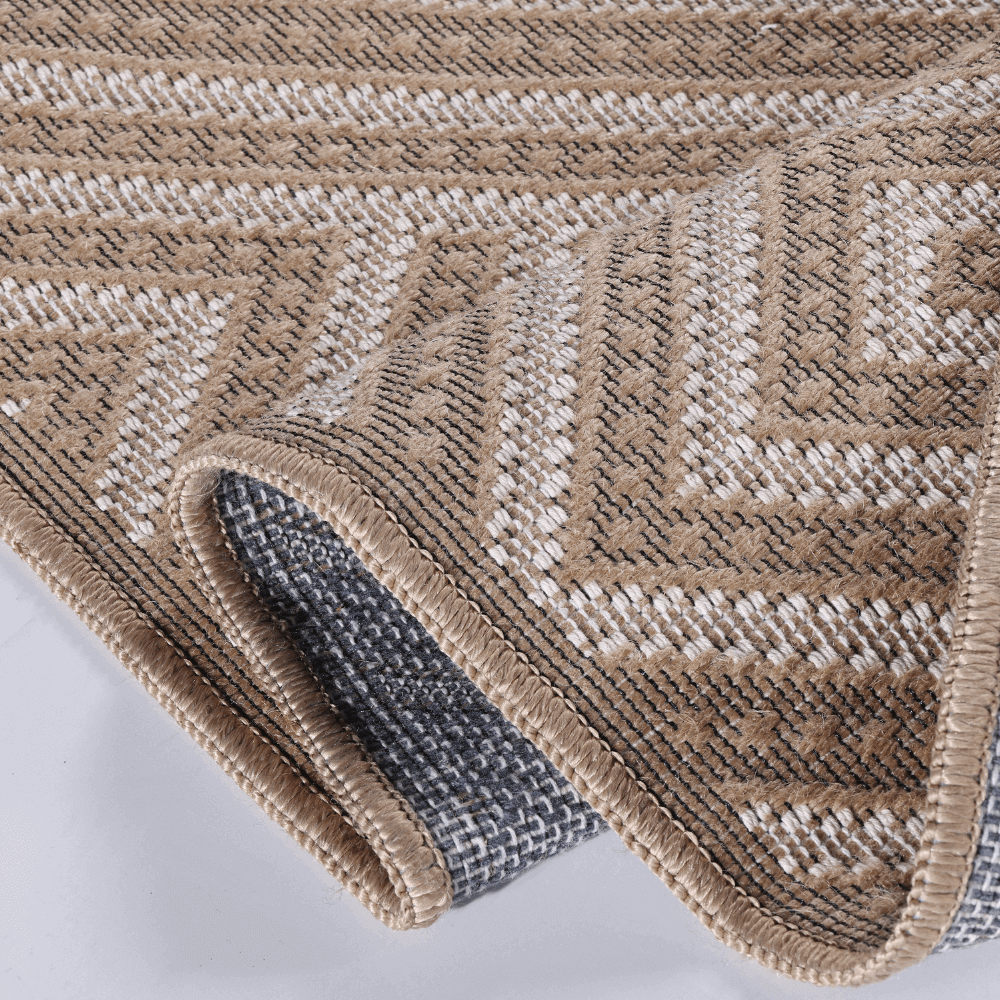 Beige Jute Looking Washable Rugs - Bargainia.com - 5060827256788 - JUT003005