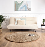 Beige Thick Shaggy Rug - California - Bargainia.com - 5056150216049