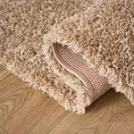 Beige Thick Shaggy Rug - California - Bargainia.com - 5056150295310