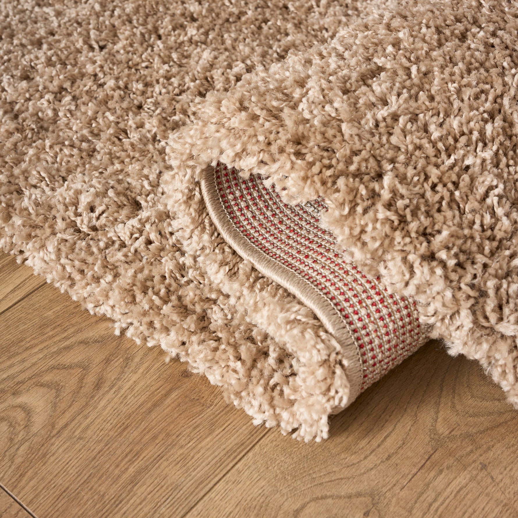 Beige Thick Shaggy Rug - California - Bargainia.com - 5056150295310