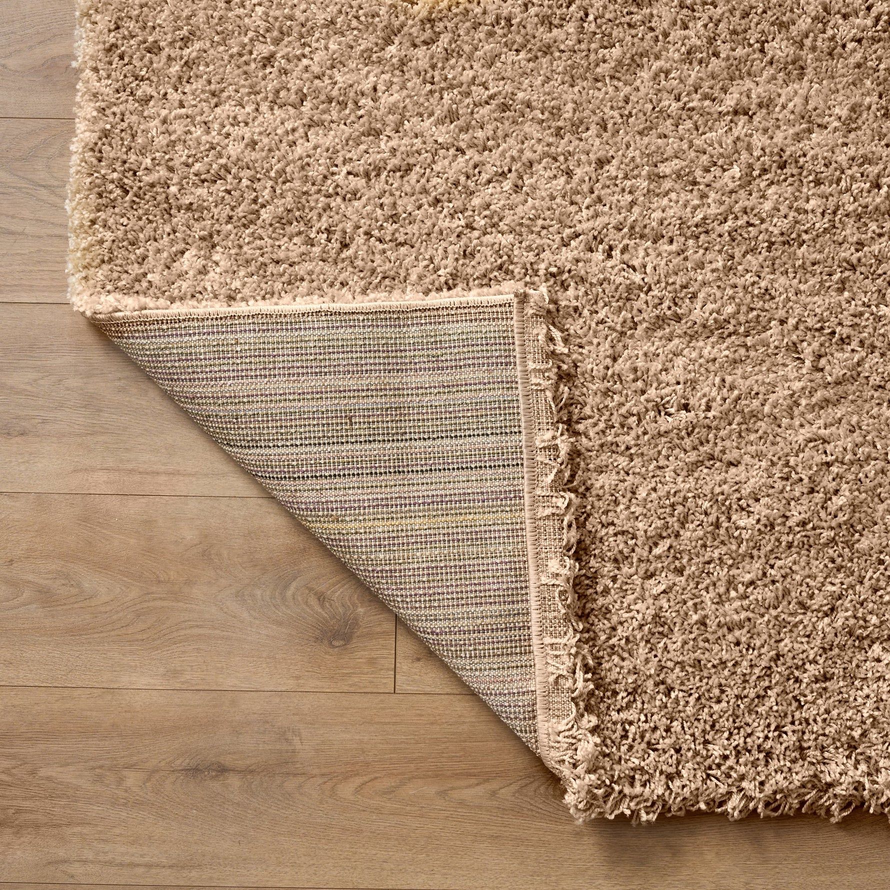 Beige Thick Shaggy Rug - California - Bargainia.com - 5056150295310