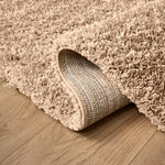 Beige Thick Shaggy Rug - California - Bargainia.com - 5056150295310