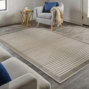 Belgrade Natural Striped Rug - Bargainia.com - 5026134608856 - BELGRD_NATURL_080X150