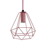 Beli Pink Metal Wire Pendant Light - Bargainia.com - 5018705371467