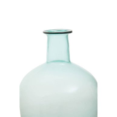 Bexley Blue Small Bottle Neck Recycled Glass Vase - Bargainia.com - 5018705943244