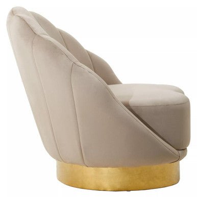 Biarritz Mink Velvet Chair - Bargainia.com - 5018705979397