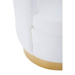 Biarritz Off White Boucle Scalloped Swivel Chair - Bargainia.com - 5018705979403