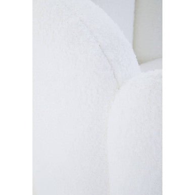 Biarritz Off White Boucle Scalloped Swivel Chair - Bargainia.com - 5018705979403