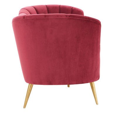 Binky 3 Seat Wine Velvet Sofa - Bargainia.com - 