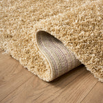Biscuit Thick Shaggy Rug - California - Bargainia.com - 