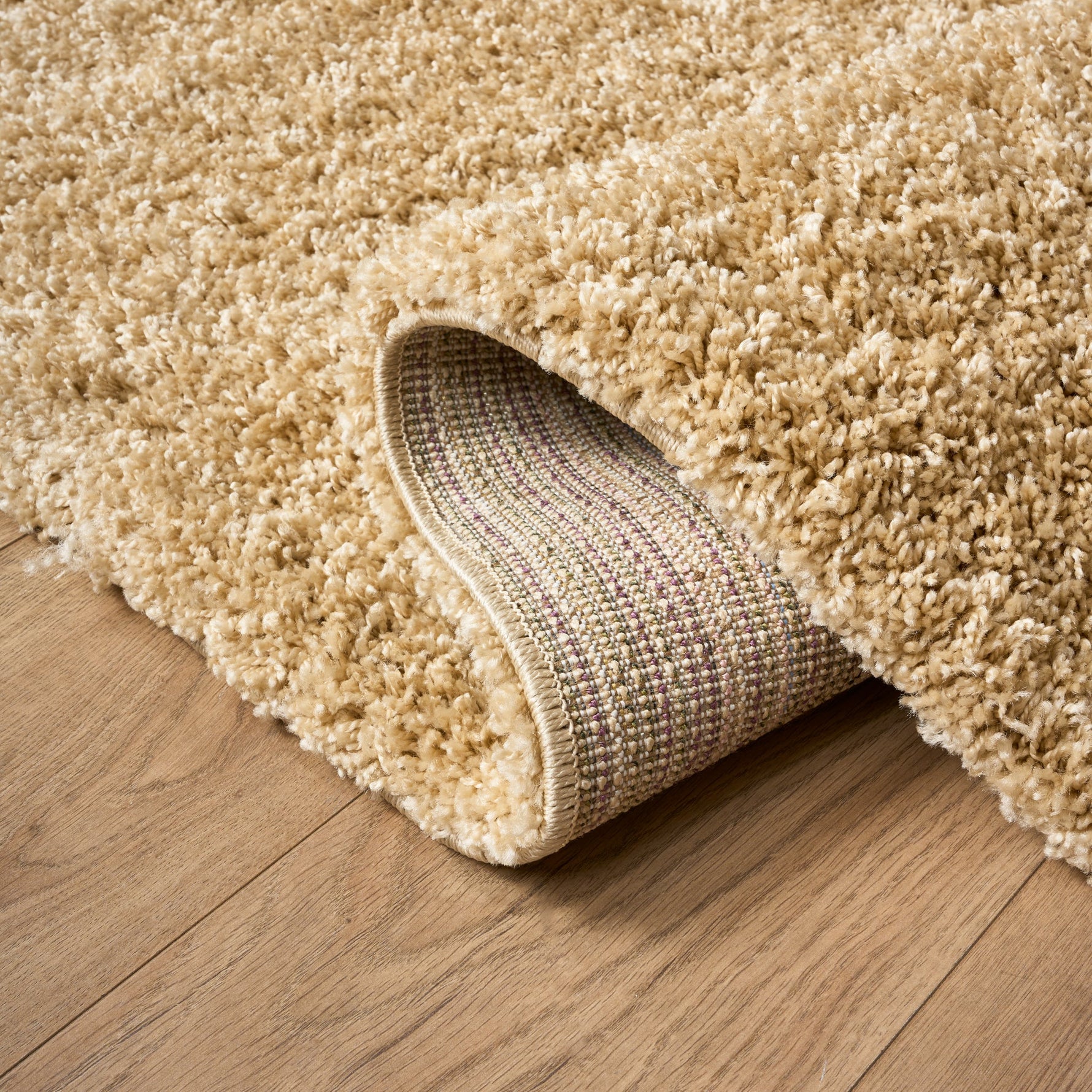 Biscuit Thick Shaggy Rug - California - Bargainia.com - 