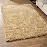 Biscuit Thick Shaggy Rug - California - Bargainia.com - 