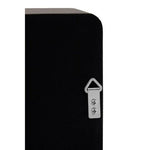 Bisha Small Black Wall Mirror With Gold Edge - Bargainia.com - 5018705402888