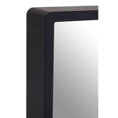 Bisha Small Black Wall Mirror With Gold Edge - Bargainia.com - 5018705402888