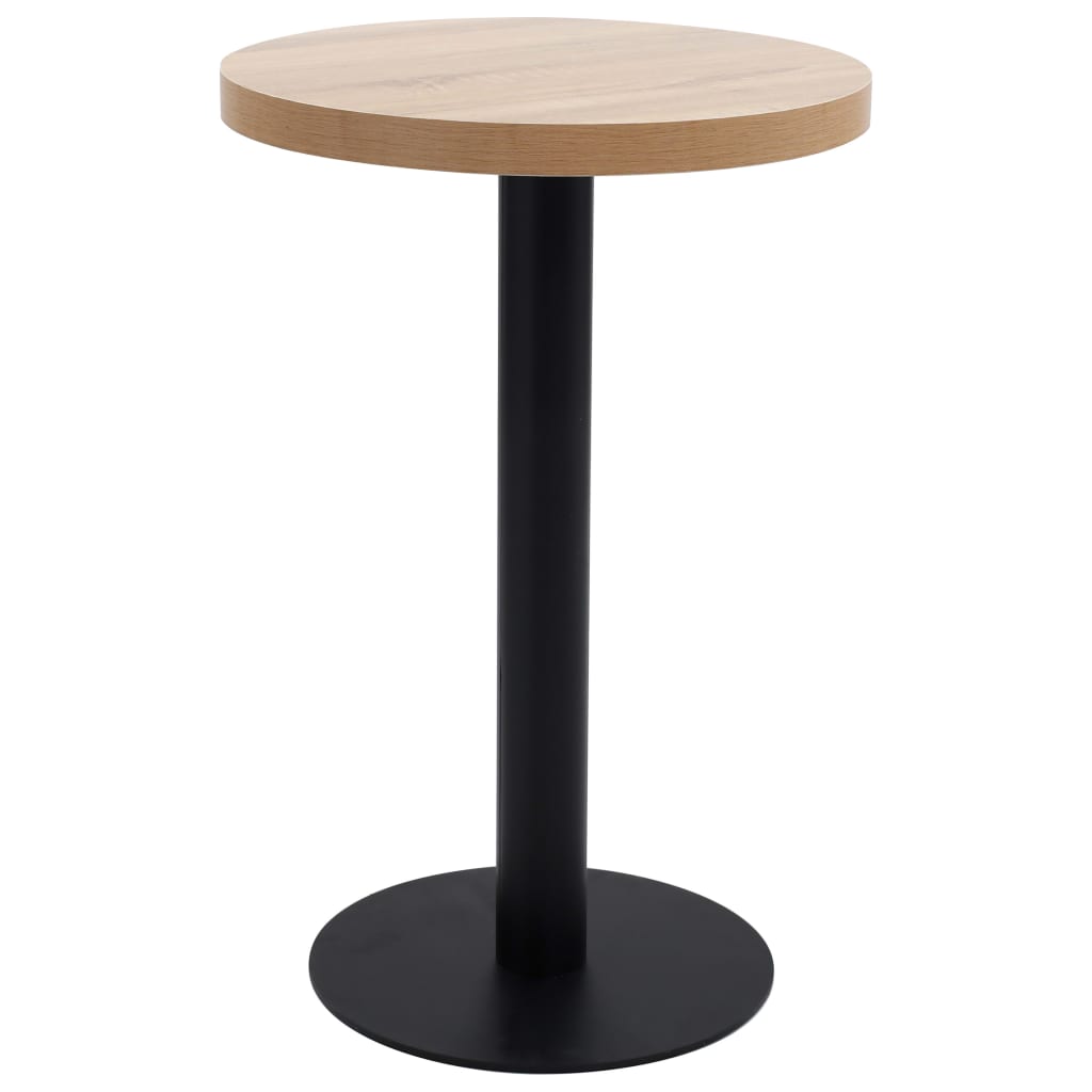 Bistro Table Light Brown 50 cm MDF - Bargainia.com - 