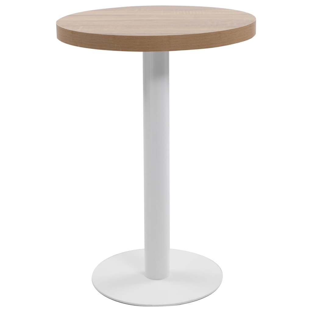 Bistro Table Light Brown 60 cm MDF - Bargainia.com - 
