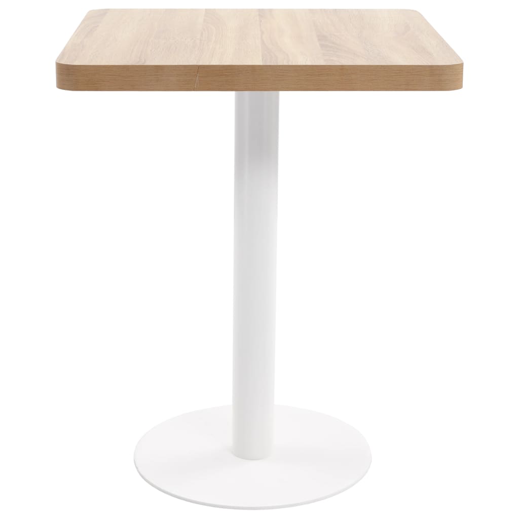 Bistro Table Light Brown 60X60 cm MDF - Bargainia.com - 