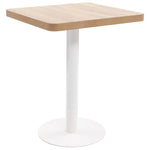 Bistro Table Light Brown 60X60 cm MDF - Bargainia.com - 