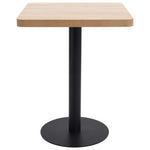 Bistro Table Light Brown 60X60 cm MDF - Bargainia.com - 