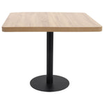 Bistro Table Light Brown 80X80 cm MDF - Bargainia.com - 