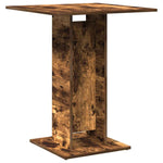 Bistro Table Smoked Oak 60x60x75 cm Engineered Wood - Bargainia.com - 