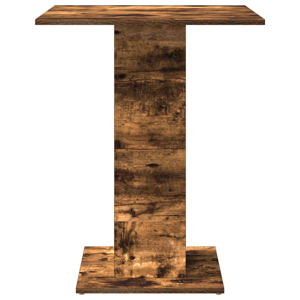 Bistro Table Smoked Oak 60x60x75 cm Engineered Wood - Bargainia.com - 