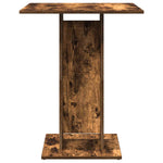 Bistro Table Smoked Oak 60x60x75 cm Engineered Wood - Bargainia.com - 