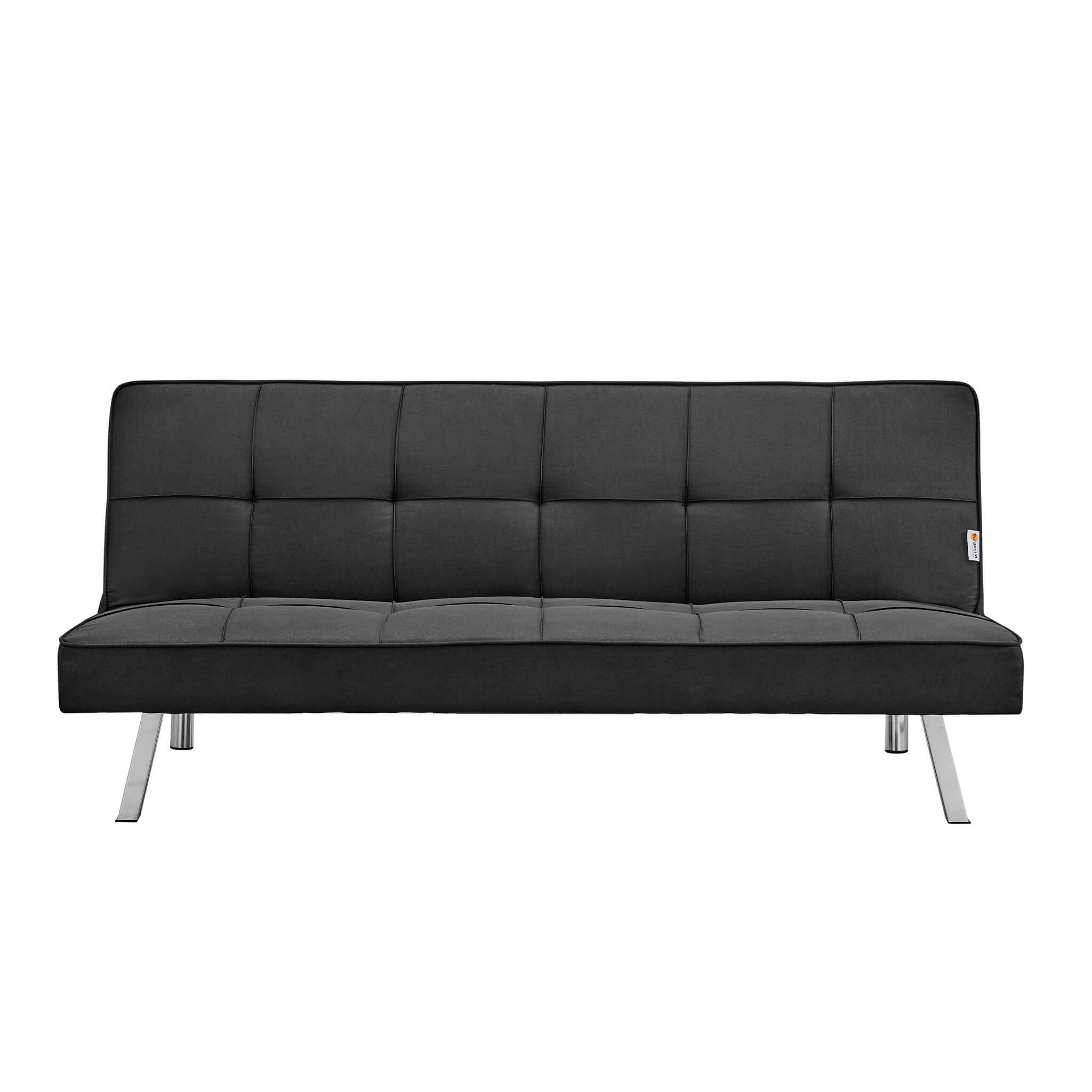 Black Click Clack 3 Seater Sofa Bed - Britney Bargainia