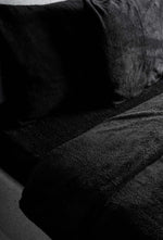 Black Teddy Fleece Duvet & Two Pillow Covers Set Super Soft - Hibernate Cosy Collection - Bargainia.com - 