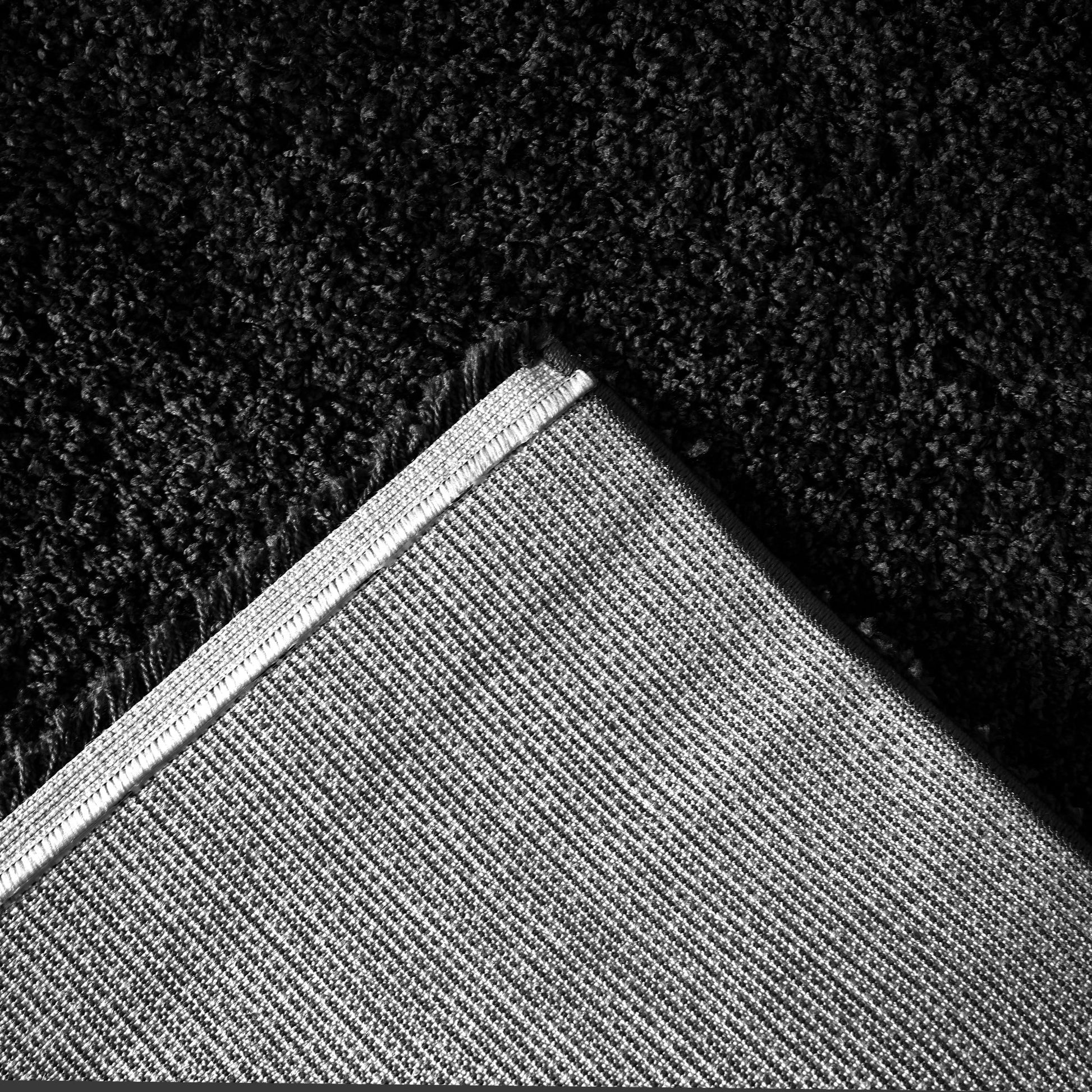 Black Thick Shaggy Rug - California Rugs Rug Masters