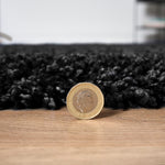 Black Thick Shaggy Rug - California - Bargainia.com - 
