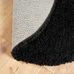 Black Thick Shaggy Rug - California - Bargainia.com - 