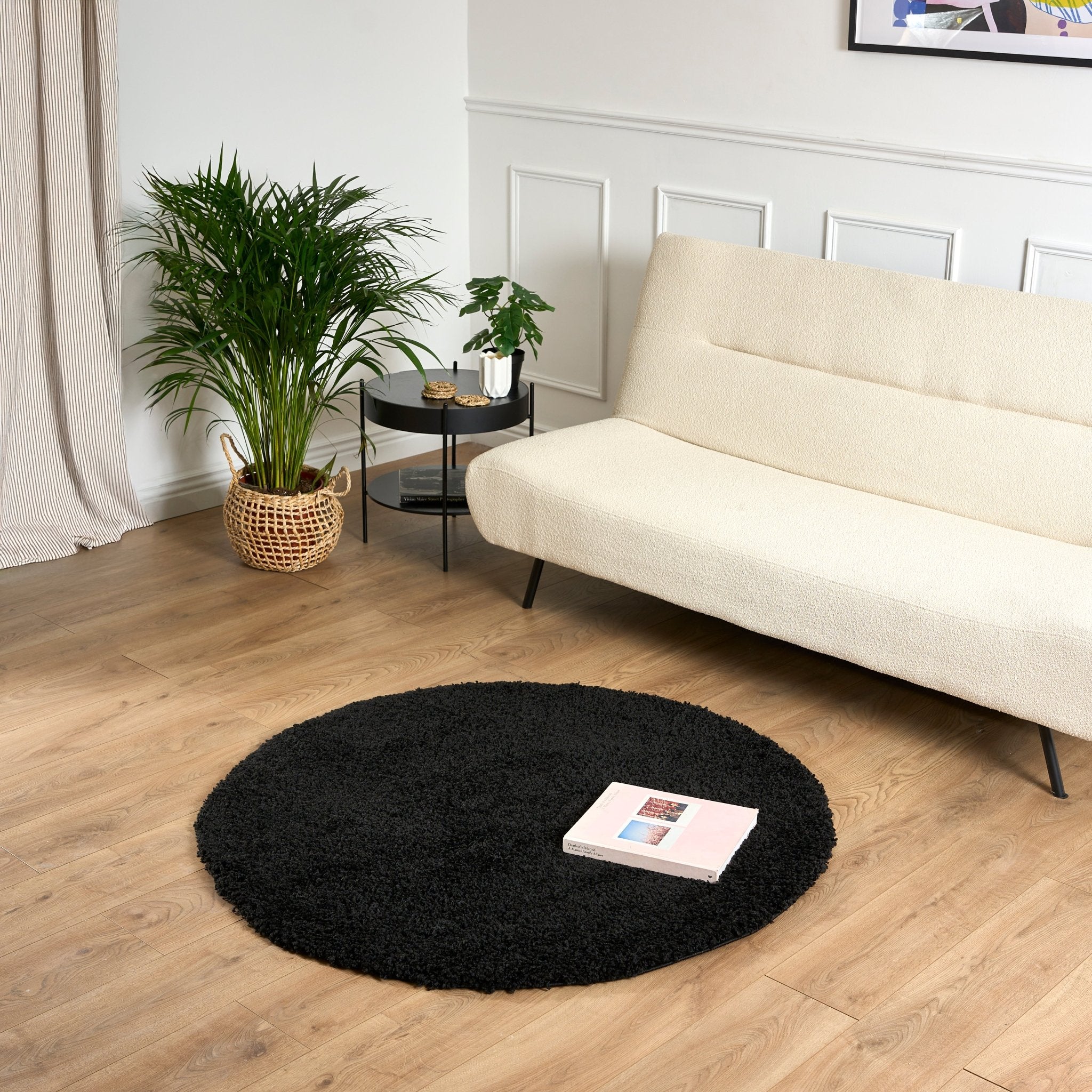 Black Thick Shaggy Rug - California Rugs Rug Masters