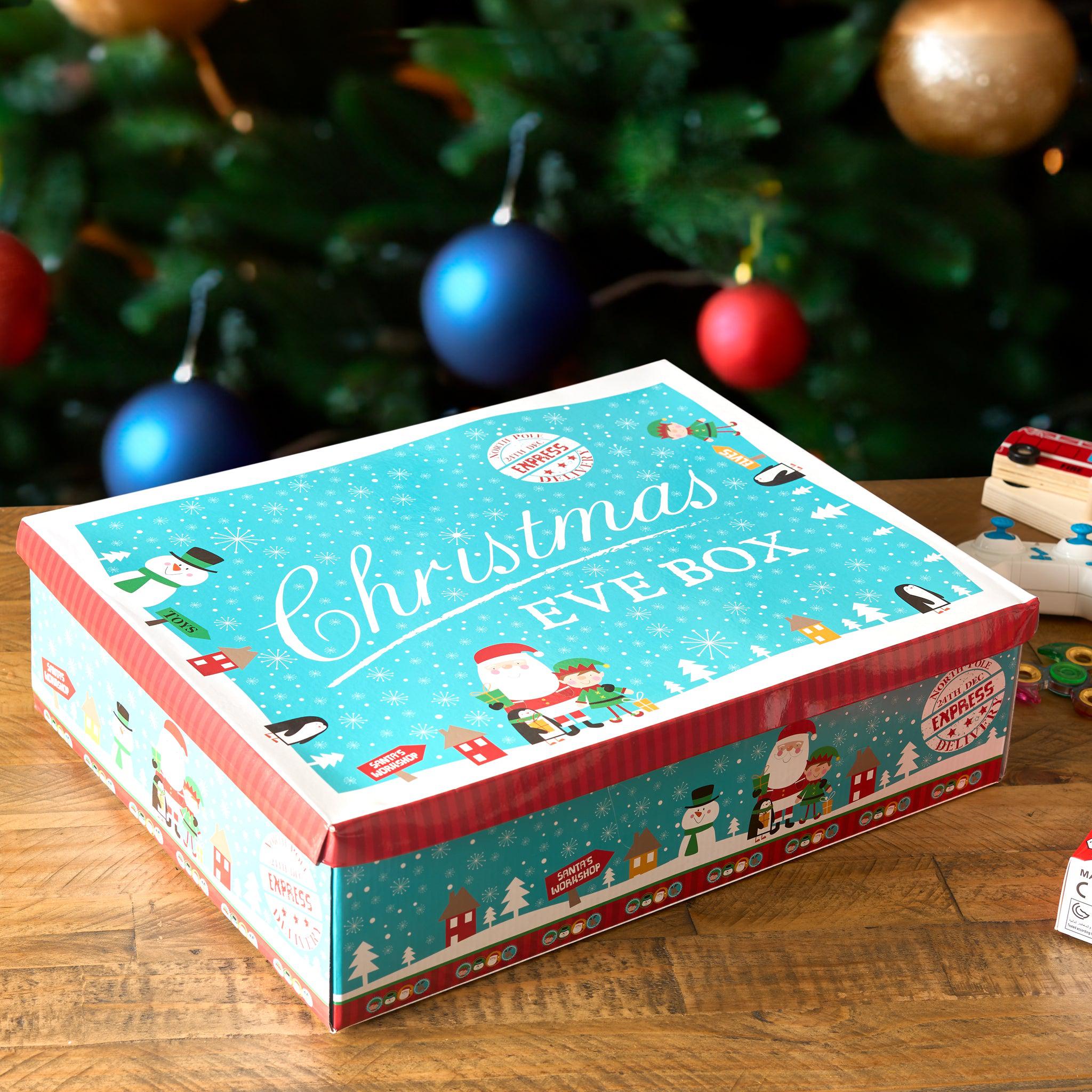 Blue Festive Character Christmas Eve Box - Assorted Sizes Gift Boxes Clearance