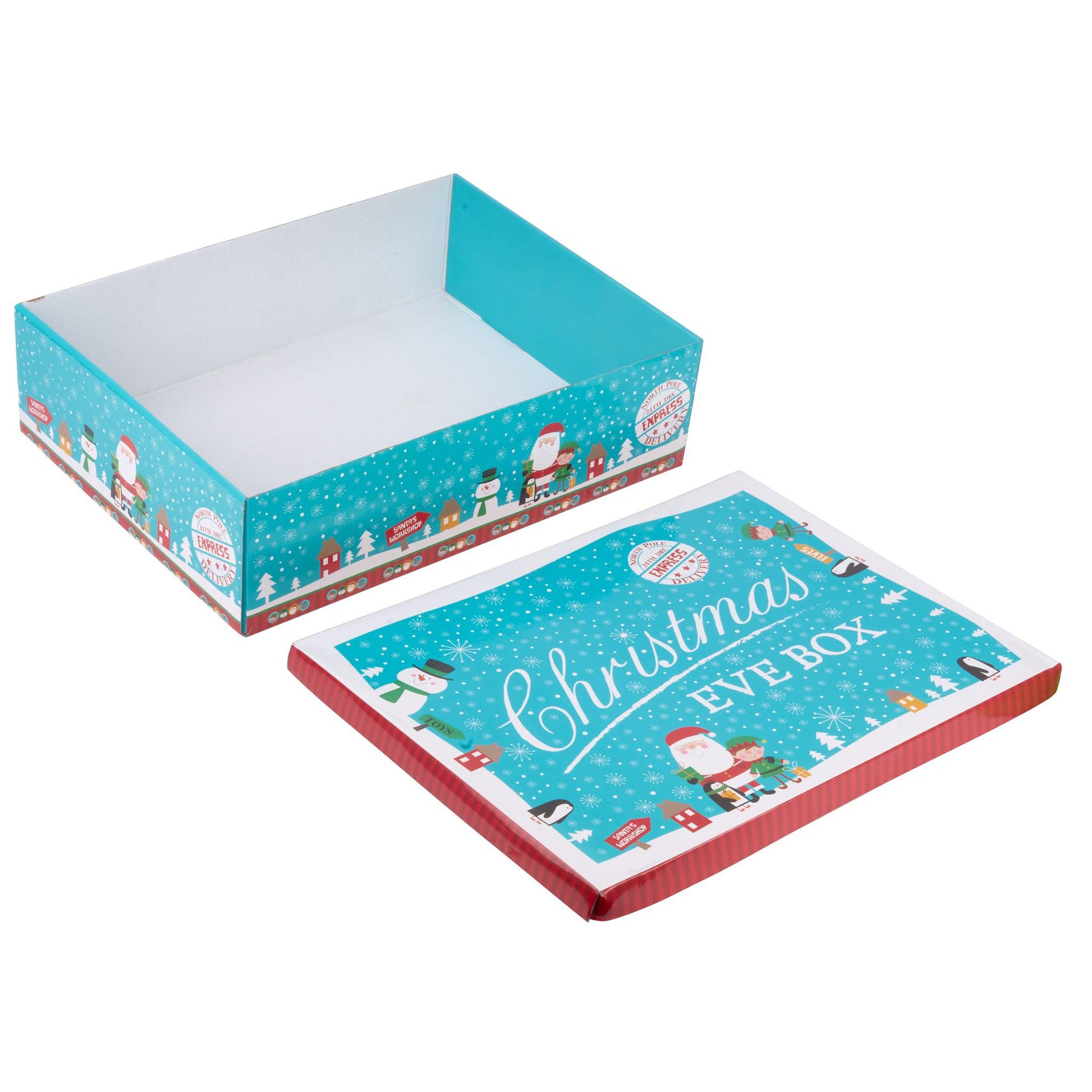 Blue Festive Character Christmas Eve Box - Assorted Sizes Gift Boxes Clearance