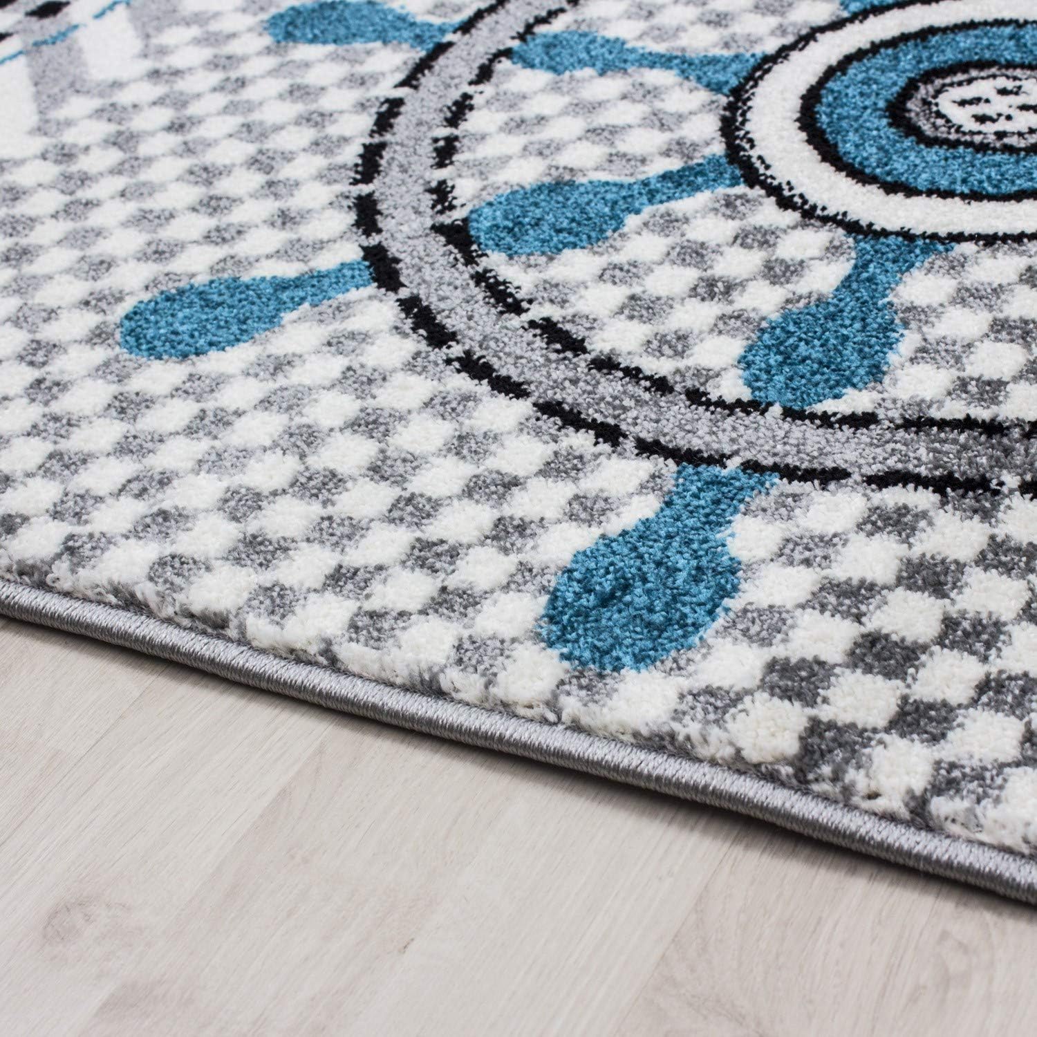 Blue & Grey Nautical Rug - Kids - Bargainia.com - 