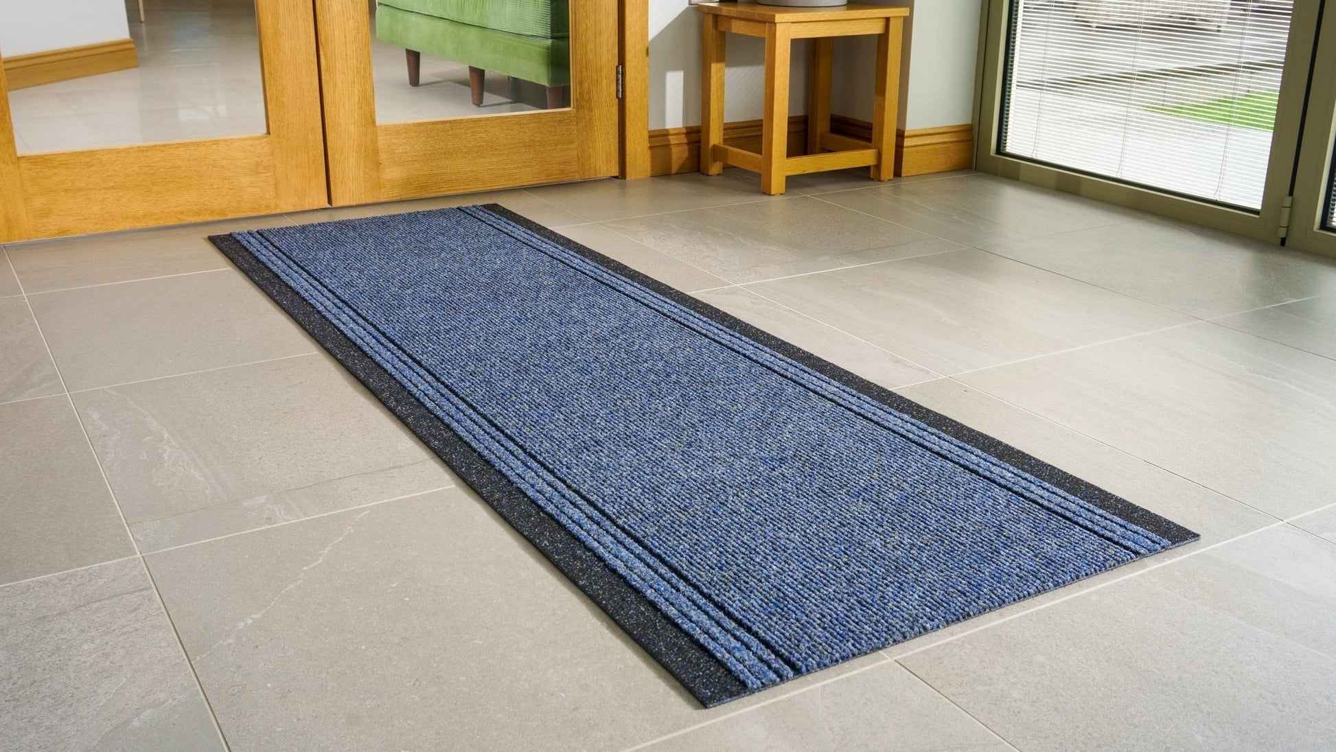 Blue Stair Runner / Kitchen Mat - Sydney (Custom Sizes Available) - Bargainia.com - 5056150264477 - RNR-SYD-BL-01FT